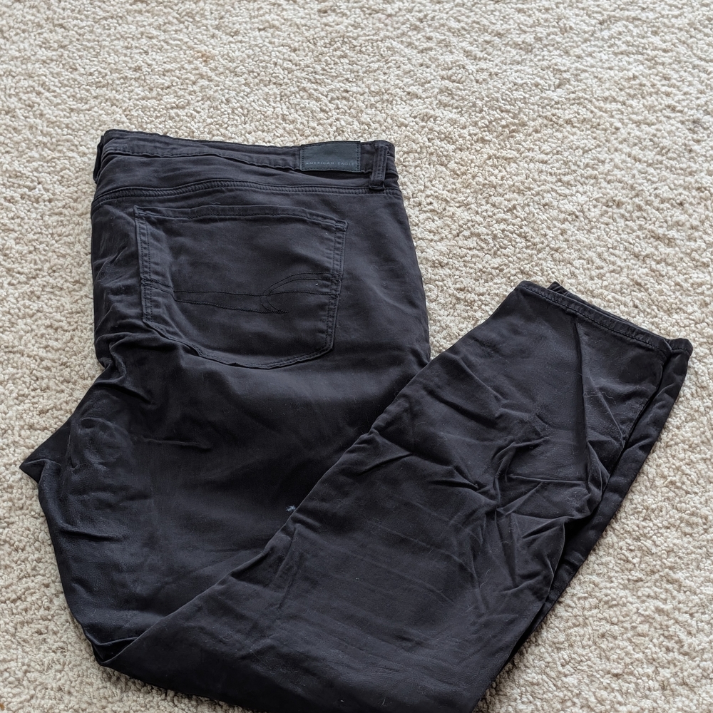 American Eagle Black Chino Style Jeggings - 18 Long
